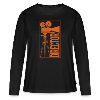 Director - Women's Premium Organic Long Sleeve Shirt - black - Front - Julia (174cm)