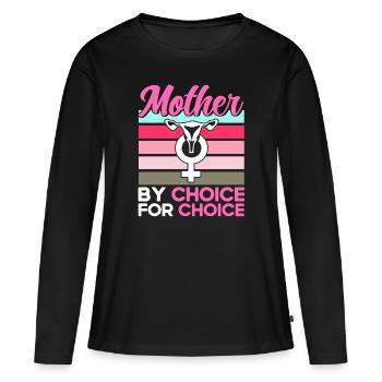 Égalité des sexes Égalité des sexes - T-shirt manches longues Premium bio Femme - noir - Devant - Julia (174cm)