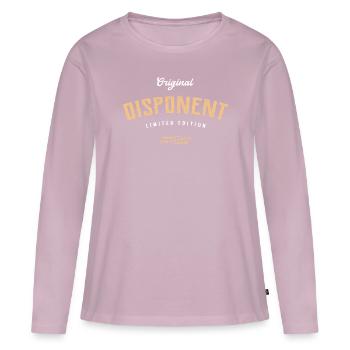 Disponent Limited Edition - Frauen Premium Bio Langarmshirt - Altrosa - Vorne - Julia (174cm)