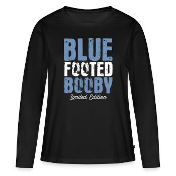 Seevogel Tölpel Blaufußtölpel Geschenk - Frauen Premium Bio Langarmshirt - Schwarz - Vorne - Julia (174cm)