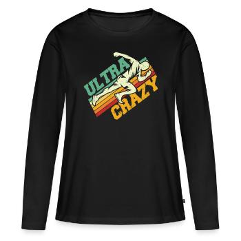 Ultramarathon Ultramarathon Runner Marathon Runner G - Women's Premium Organic Long Sleeve Shirt - black - Front - Julia (174cm)