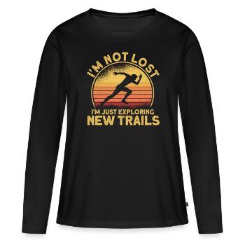 Ultramarathon Runner Ultramarathon Ultralauf Gesche - Women's Premium Organic Long Sleeve Shirt - black - Front - Julia (174cm)