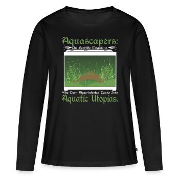 Aquascapers, les magiciens de la vie réelle - T-shirt manches longues Premium bio Femme - noir - Devant - Julia (174cm)