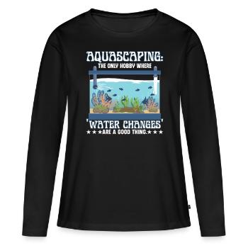 où les « changements d’eau » sont une bonne chose. - T-shirt manches longues Premium bio Femme - noir - Devant - Julia (174cm)