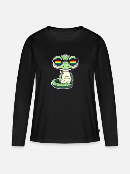 LGBTQ Pride Month - Frauen Premium Bio Langarmshirt - Schwarz