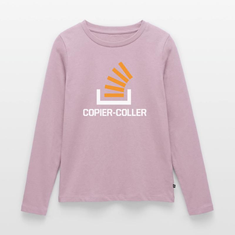 Copier Coller Programmer Software Developer Nerd G Frauen Premium Bio Langarmshirt