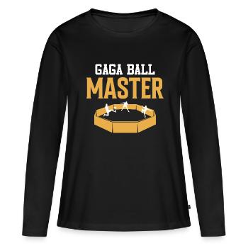 Gaga Ball Master Dans La Fosse - T-shirt manches longues Premium bio Femme - noir - Devant - Julia (174cm)