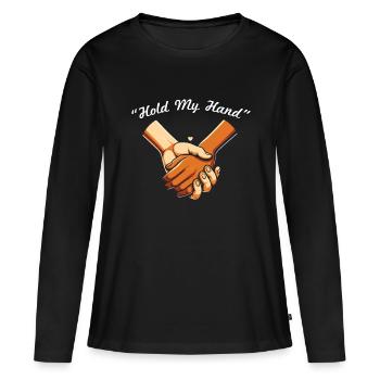 Paroles Mélomanes Auteurs-compositeurs Festival de musique - T-shirt manches longues Premium bio Femme - noir - Devant - Julia (174cm)