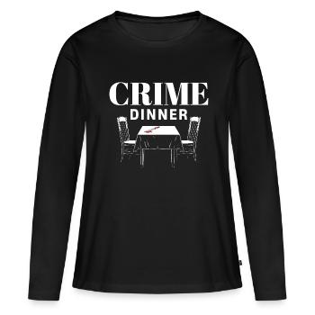 Murder Mystery Dinner, Murder Mystery Party, Detective Outfit - Women's Premium Organic Long Sleeve Shirt - black - Front - Julia (174cm)