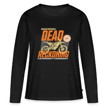 Mission Impossible Dead Reckoning Motorrad Design - Frauen Premium Bio Langarmshirt - Schwarz - Vorne - Julia (174cm)