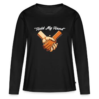 Paroles Mélomanes Auteurs-compositeurs Festival de musique - T-shirt manches longues Premium bio Femme - noir - Devant - Julia (174cm)