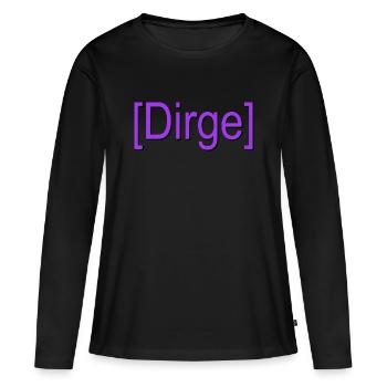Schriftart und Farbe des Spiel-Chats - Frauen Premium Bio Langarmshirt - Schwarz - Vorne - Julia (174cm)