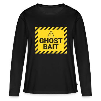 Appât fantôme d’enquêteur paranormal - T-shirt manches longues Premium bio Femme - noir - Devant - Julia (174cm)