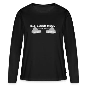 Until someone cries - Women's Premium Organic Long Sleeve Shirt - black - Front - Julia (174cm)