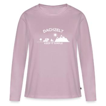 Dachzelt Geschenkidee | Autozelt Geschenk - Frauen Premium Bio Langarmshirt - Altrosa - Vorne - Julia (174cm)
