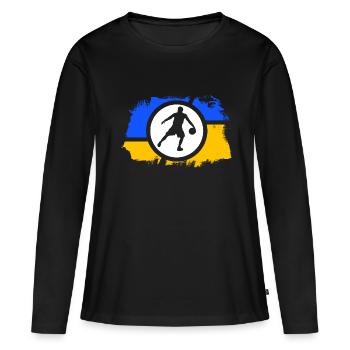 basketball basketballer dunking-king - Frauen Premium Bio Langarmshirt - Schwarz - Vorne - Julia (174cm)