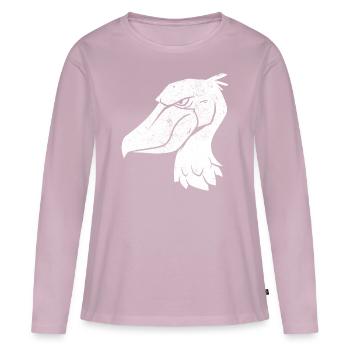 Shoebill Bird Ornithologist Forest I Gift - Women's Premium Organic Long Sleeve Shirt - dusky pink - Front - Julia (174cm)