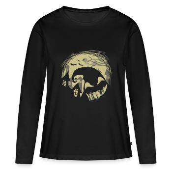 Halloween spirit - Women's Premium Organic Long Sleeve Shirt - black - Front - Julia (174cm)