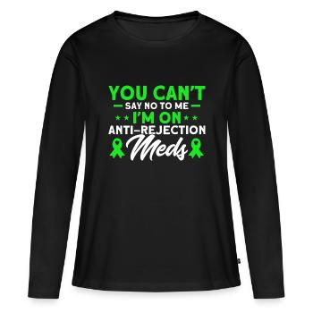 Organtransplantation Organspender Operation - Frauen Premium Bio Langarmshirt - Schwarz - Vorne - Julia (174cm)