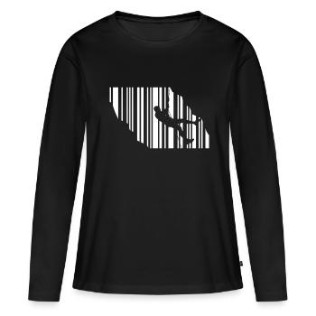 canyoning canyoning canyoneer - T-shirt manches longues Premium bio Femme - noir - Devant - Julia (174cm)