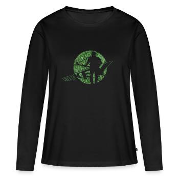 Hockey Field Hockey Artificial Turf Hockey Player - Women's Premium Organic Long Sleeve Shirt - black - Front - Julia (174cm)