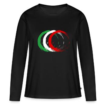 Iran - T-shirt manches longues Premium bio Femme - noir - Devant - Julia (174cm)