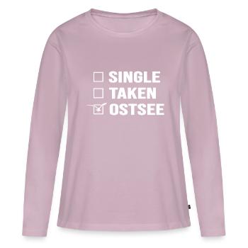 baltic sea beach feeling summer vibes baltic sea holiday - Women's Premium Organic Long Sleeve Shirt - dusky pink - Front - Julia (174cm)