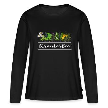 gärtner kräuterfee gartenarbeit garten - Frauen Premium Bio Langarmshirt - Schwarz - Vorne - Julia (174cm)