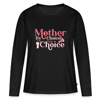 Égalité des sexes Égalité des sexes - T-shirt manches longues Premium bio Femme - noir - Devant - Julia (174cm)