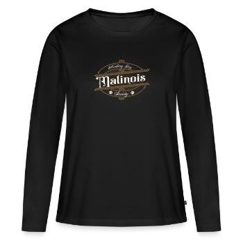 Malinois Working Dog Society Dog Sports - T-shirt manches longues Premium bio Femme - noir - Devant - Julia (174cm)