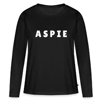 Aspie Asperger Autiste Autisme Sort - T-shirt manches longues Premium bio Femme - noir - Devant - Julia (174cm)