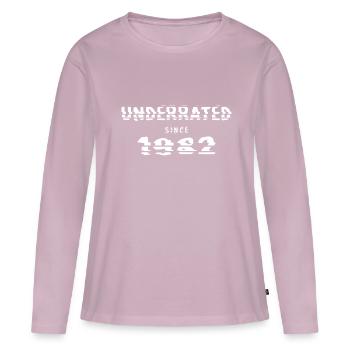 1982 birthday 40 years anniversary underrated - Women's Premium Organic Long Sleeve Shirt - dusky pink - Front - Julia (174cm)