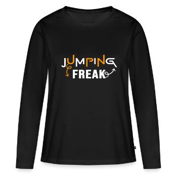 trampoline jumping freak trampoline jumping - T-shirt manches longues Premium bio Femme - noir - Devant - Julia (174cm)
