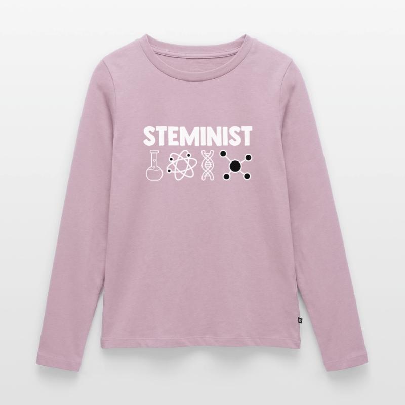 Steminist Software Developer Coder Nerd Conmputer Frauen Premium Bio Langarmshirt