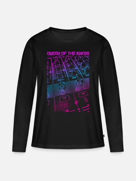 Queen Of The Knobs - Women's Premium Organic Long Sleeve Shirt - black