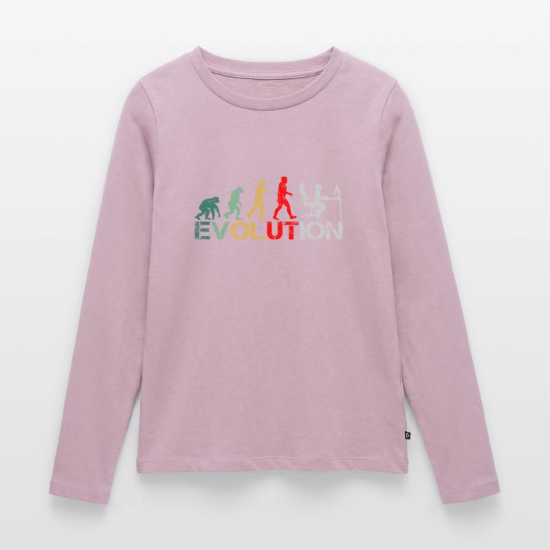 Computer Nerd Programmer Evolution funny Women's Premium Organic Long Sleeve Shirt