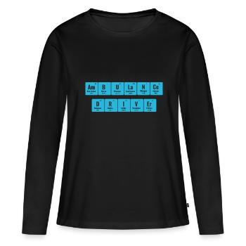 Ambulance Driver Periodic Table Of Elements EMS Pa - Women's Premium Organic Long Sleeve Shirt - black - Front - Julia (174cm)