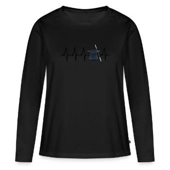 Sorcerer - Women's Premium Organic Long Sleeve Shirt - black - Front - Julia (174cm)