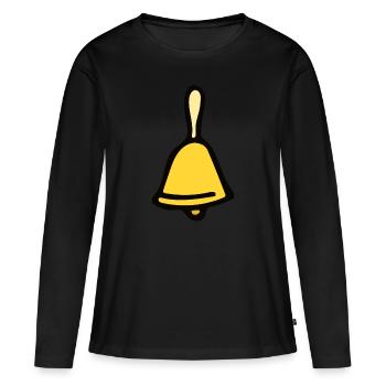 cloche - T-shirt manches longues Premium bio Femme - noir - Devant - Julia (174cm)