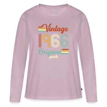 Vintage 1966 Original - Frauen Premium Bio Langarmshirt - Altrosa - Vorne - Julia (174cm)