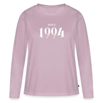 Funny Birthday Since 1994 - Women's Premium Organic Long Sleeve Shirt - dusky pink - Front - Julia (174cm)