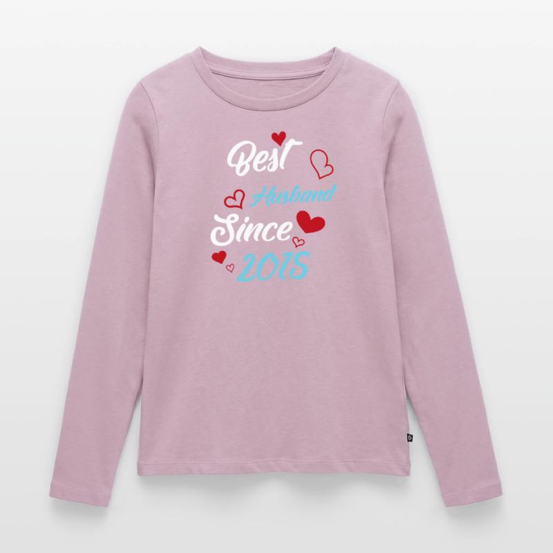 Bester Ehemann seit 2015 Hochzeit Frauen Premium Bio Langarmshirt