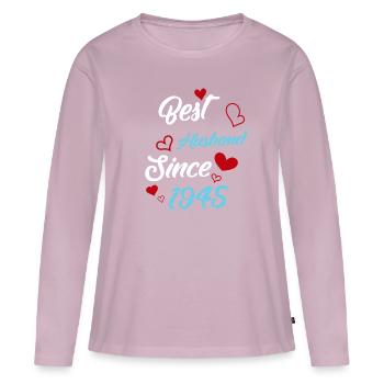 Bester Ehemann seit 1945 Hochzeit - Frauen Premium Bio Langarmshirt - Altrosa - Vorne - Julia (174cm)
