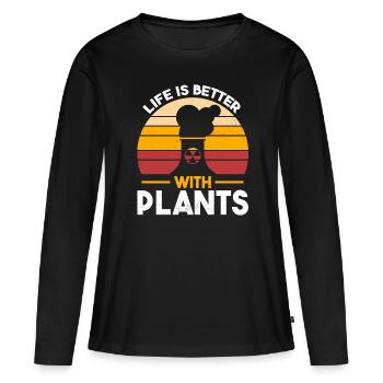 Centrale Nucléaire Nucléaire Énergie Nucléaire Radioactive - T-shirt manches longues Premium bio Femme - noir - Devant - Julia (174cm)