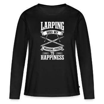 Jeu de rôle Fantasy RPG LARP - T-shirt manches longues Premium bio Femme - noir - Devant - Julia (174cm)