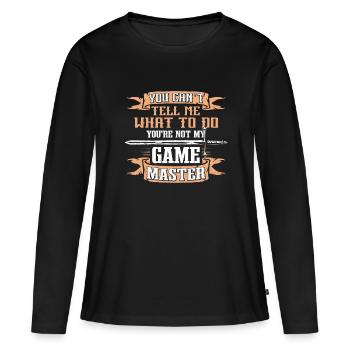 Jeu de rôle Fantasy GN RPG LARP - T-shirt manches longues Premium bio Femme - noir - Devant - Julia (174cm)
