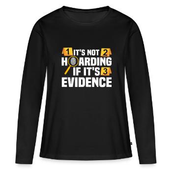 Criminologie Preuves médico-légales - T-shirt manches longues Premium bio Femme - noir - Devant - Julia (174cm)