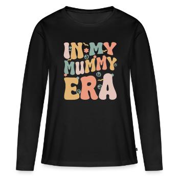 Halloween Maman Maman - T-shirt manches longues Premium bio Femme - noir - Devant - Julia (174cm)
