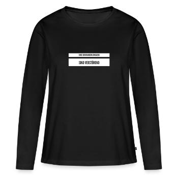 schlechte Erinnerungen - Frauen Premium Bio Langarmshirt - Schwarz - Vorne - Julia (174cm)