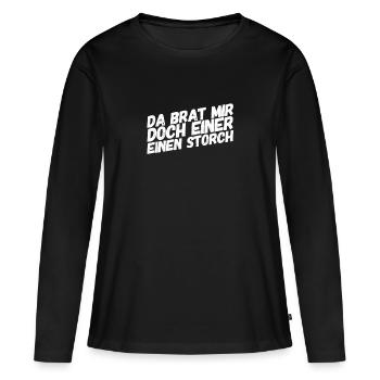 That surprises me - Women's Premium Organic Long Sleeve Shirt - black - Front - Julia (174cm)